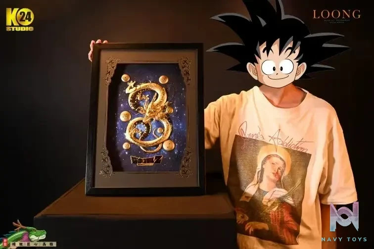 24K Studio – Dragon Ball True·Golden Divine Dragon 3D Stereoscopic Gold Foil Photo Frame