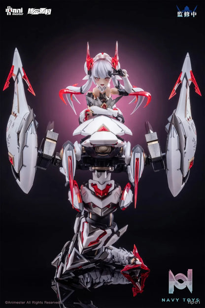 AniMester X Nuclear Gold Reconstruction – Polaris Star White 1/12 Plastic Model Kit (Licensed)