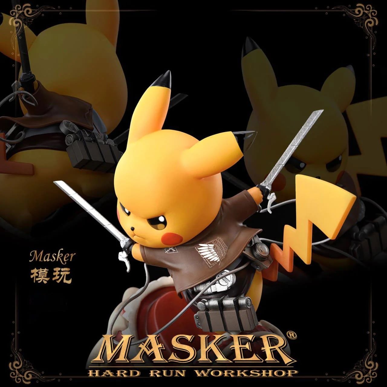 Pikachu Attack on Titan - Masker Studio resin statue Masker Studio anime figure