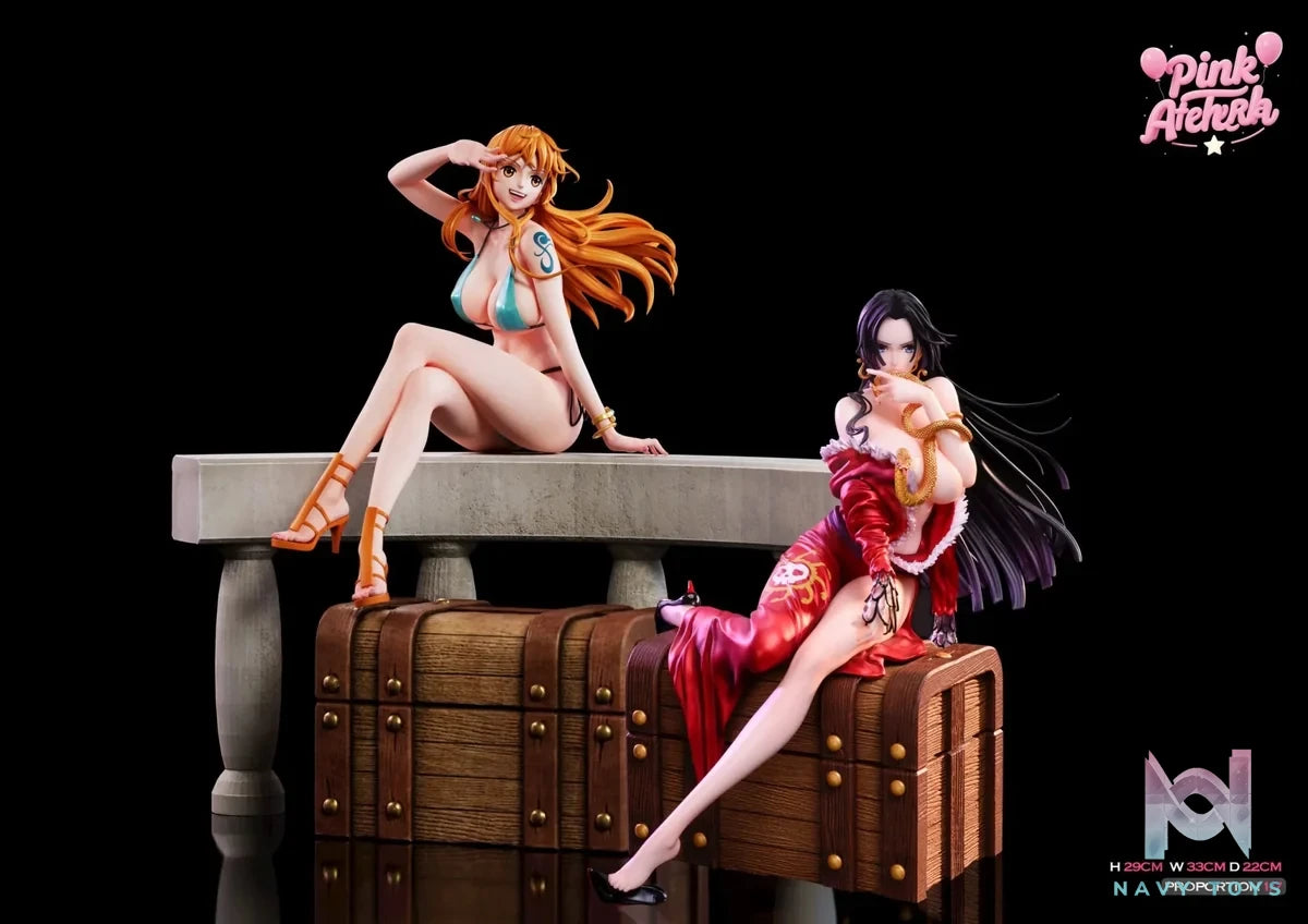 Aetheria Studio - One Piece 02 Sitting Nami resin statue Navy Toys anime figure