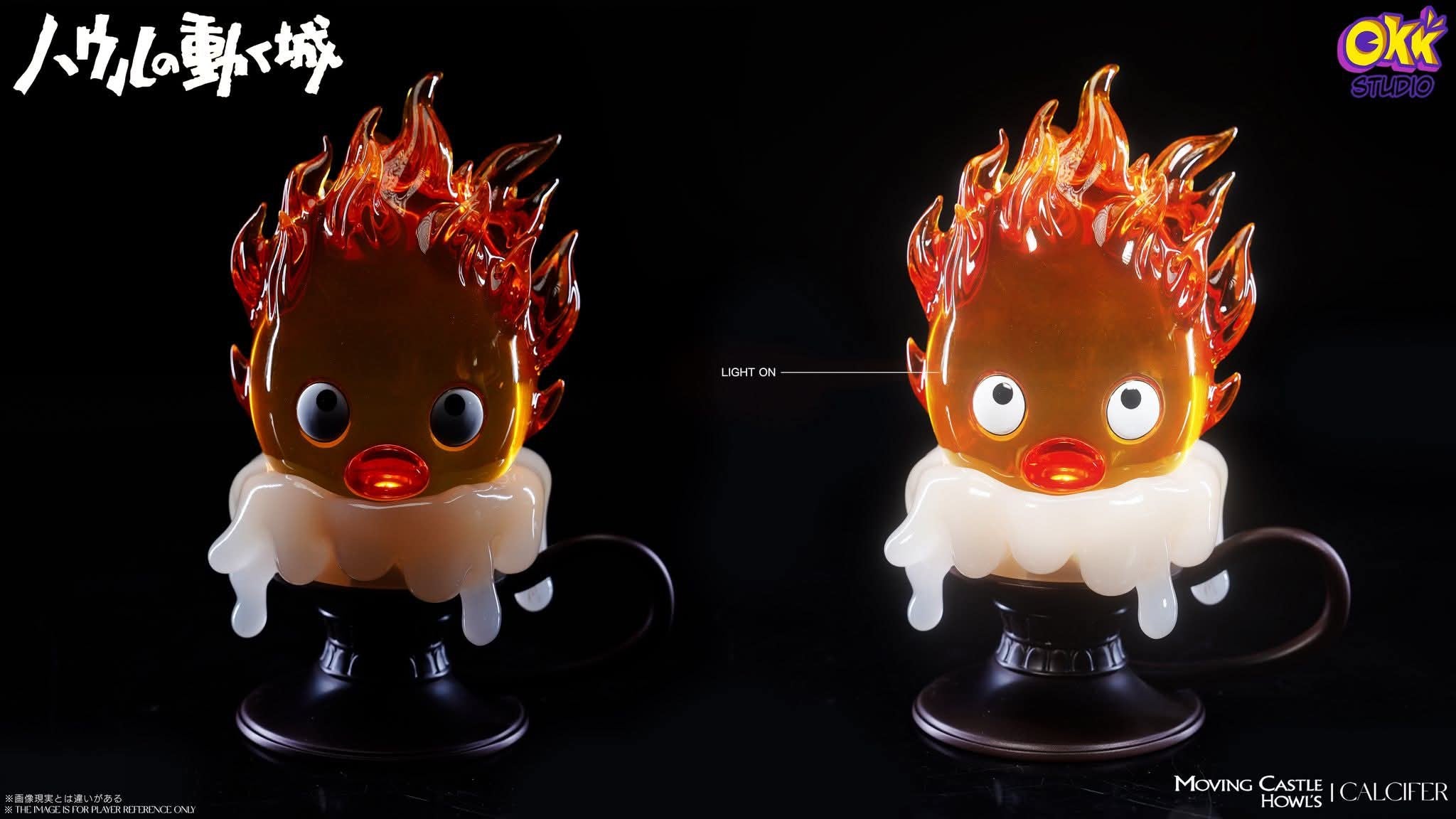 Candlestick Calcifer resin statue Okk Studio anime figure