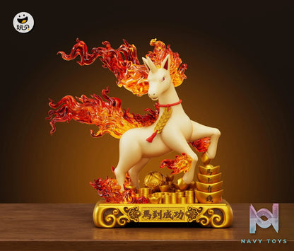 Wan Bei Studio – Rapidash Lucky Charm Figurine Pokémon