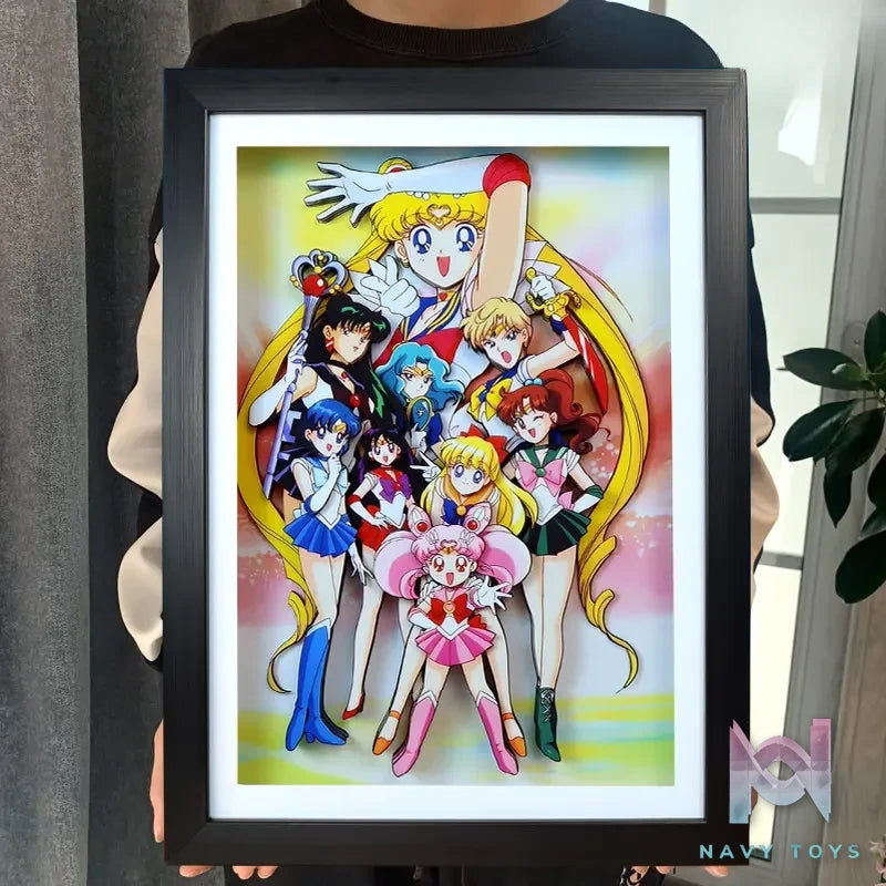 KALA HOME Studio – Sailor Moon Multiple Characters #03 3D Decorative Painting Sailor Moon