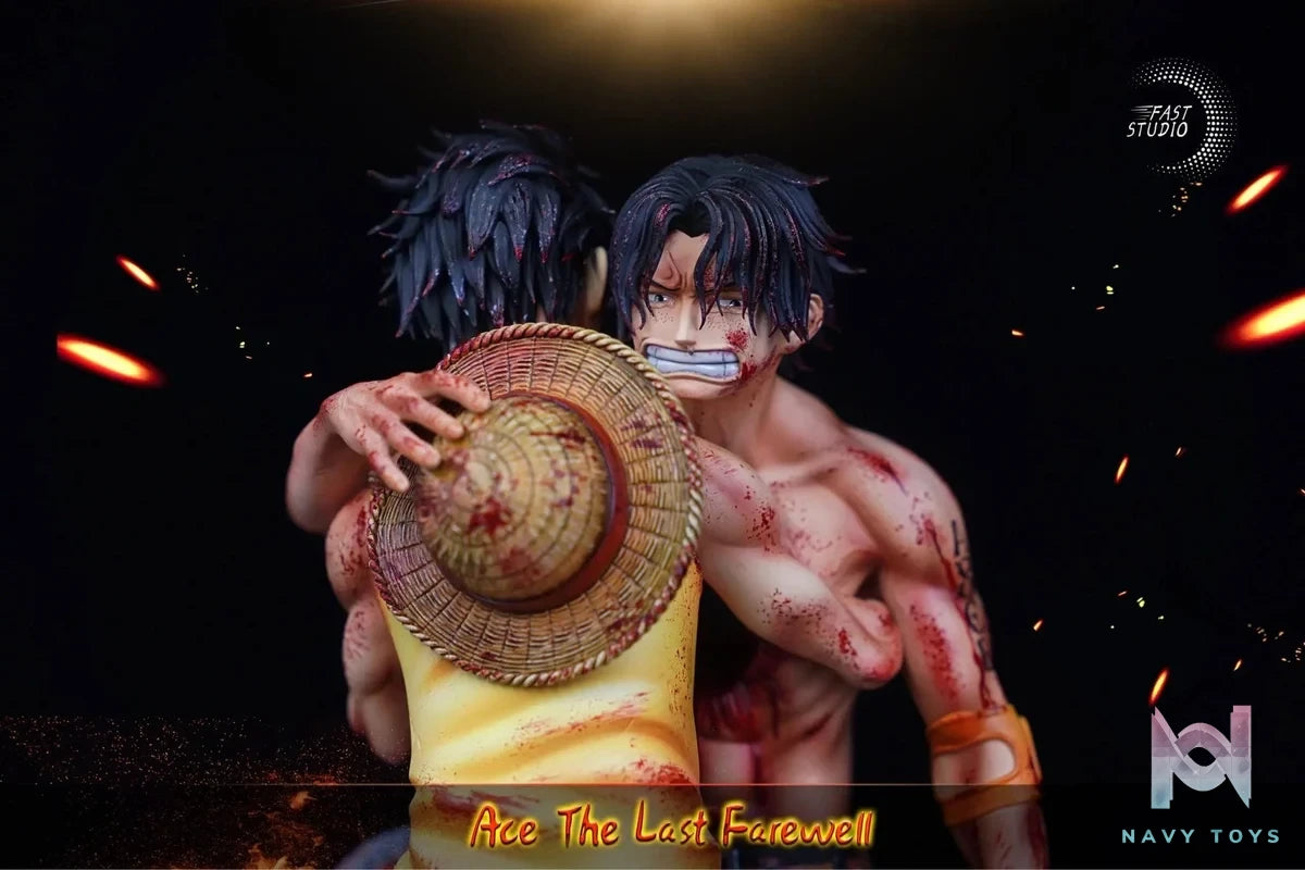 Luffy & Ace last goodbye - One Piece - Fast Studio resin statue Fast Studio anime figure