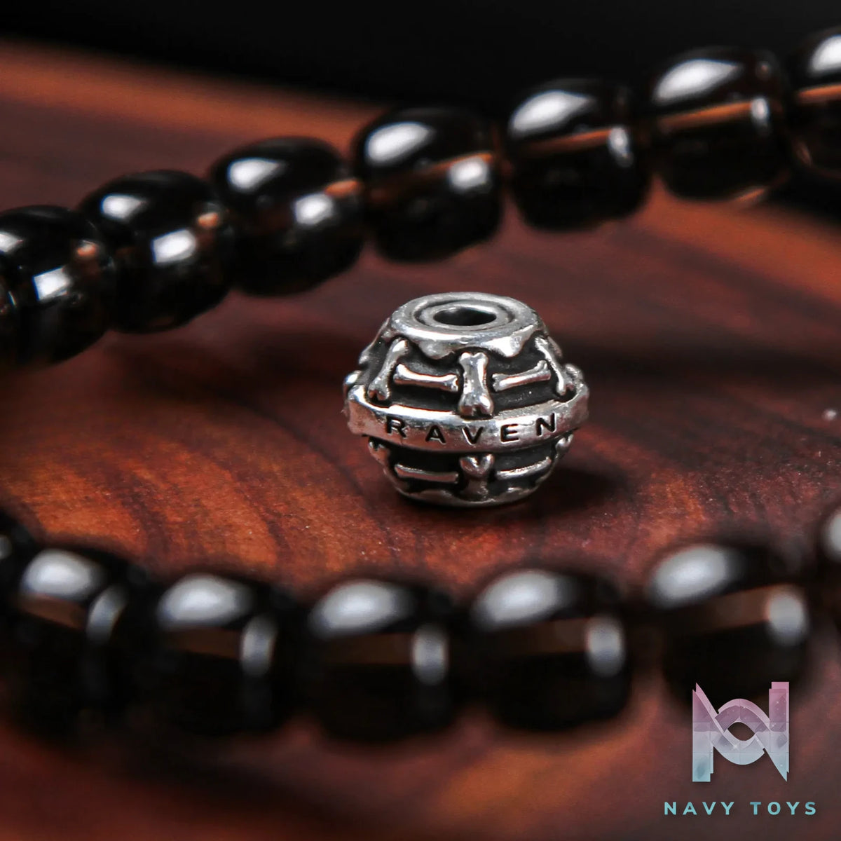 Raven Studio (silver jewelry) – Original Exclusive Spirit Bone Drum Bead Top & Spacer Beads Original
