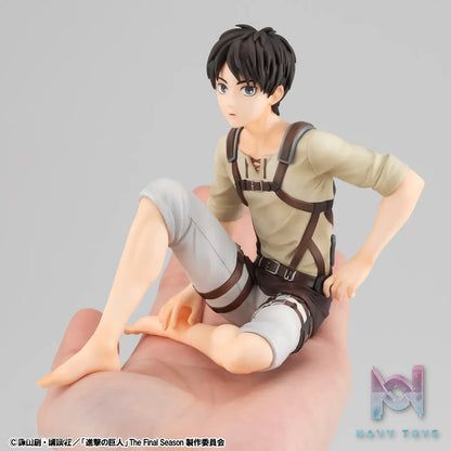 MegaHouse – G.E.M. Series Attack on Titan Palm Size Eren X Captain Levi Complete Figure (Licensed)