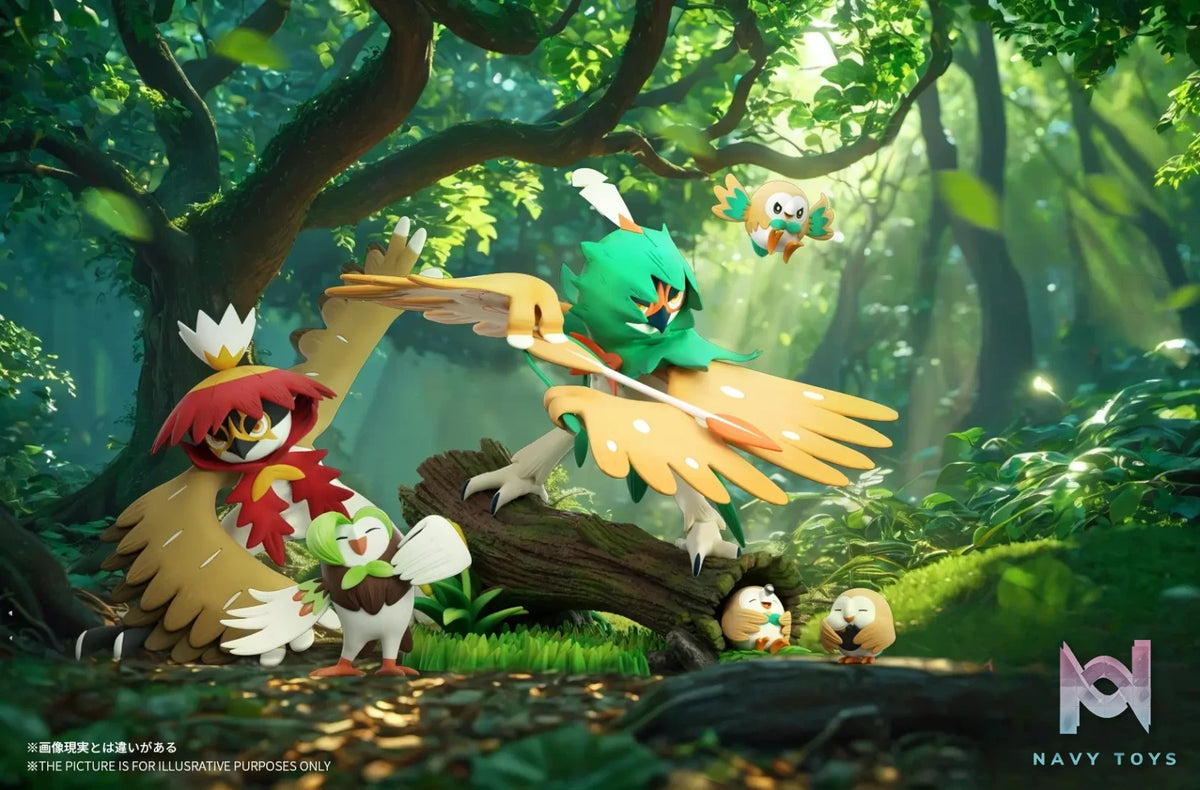 Wonder Studio – Pokémon Decidueye Evolution Group