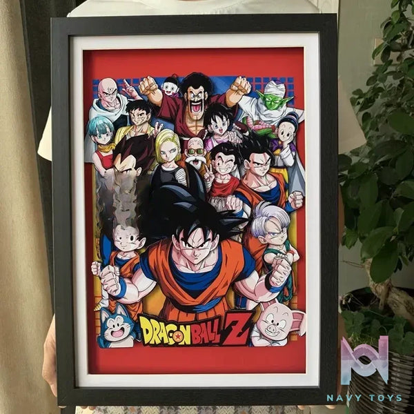 KALA HOME Studio – Dragon Ball Multiple Characters #04 3D Decorative Painting Dragon Ball