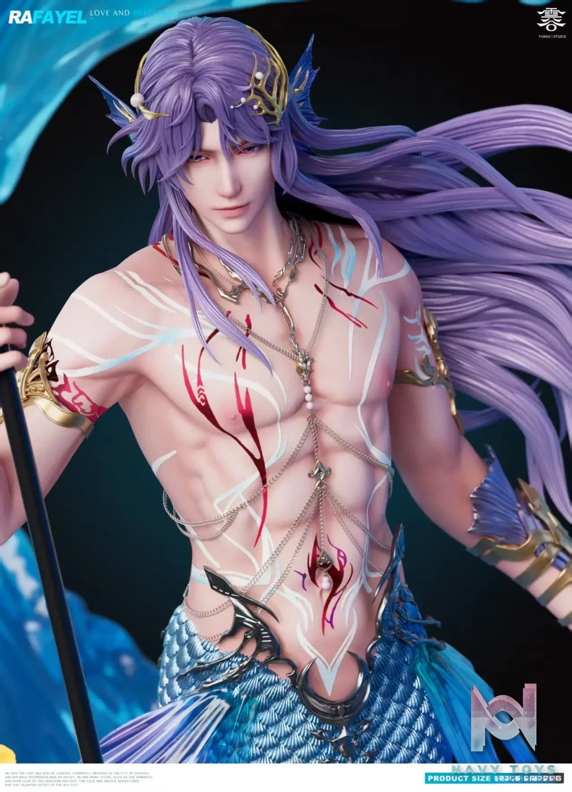 Yun Gu Studio – Love and Deepspace 1/6 Statue Mermaid Rafayel