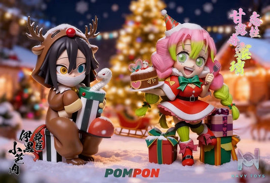 Mitsuri Kanroji & Obanai Iguro resin statue Pompon studio anime figure