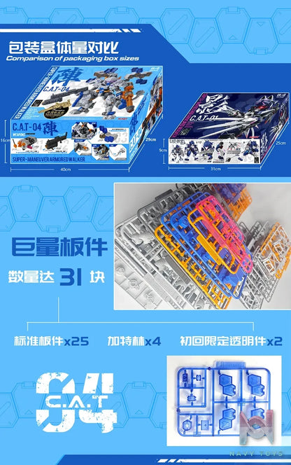 IRON ROARS – Original 04th Machine Array Heavy Armored Cat Mecha Assembly Model (Licensed)