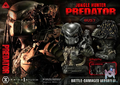 Prime 1 Studio – Premium Bust Predator (Film) Jungle Hunter Predator Battle-Damaged PBPR-03 (Licensed)