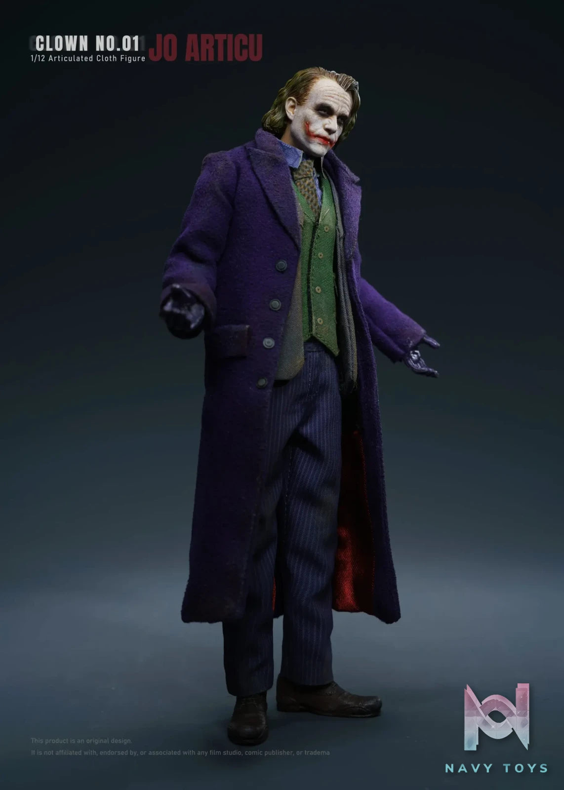 JO ARTICU Studio – CLOWN No.01 1/12 Scale Cloth Outfit Articulated Figure DC Comics