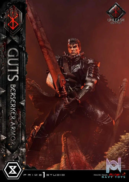 Ultimate Premium Masterline Berserk Guts, Berserker Armor Unleash Edition UPMBR-17 UPMBR-17DX(Licensed) - Prime 1 Studio resin statue Navy Toys anime figure