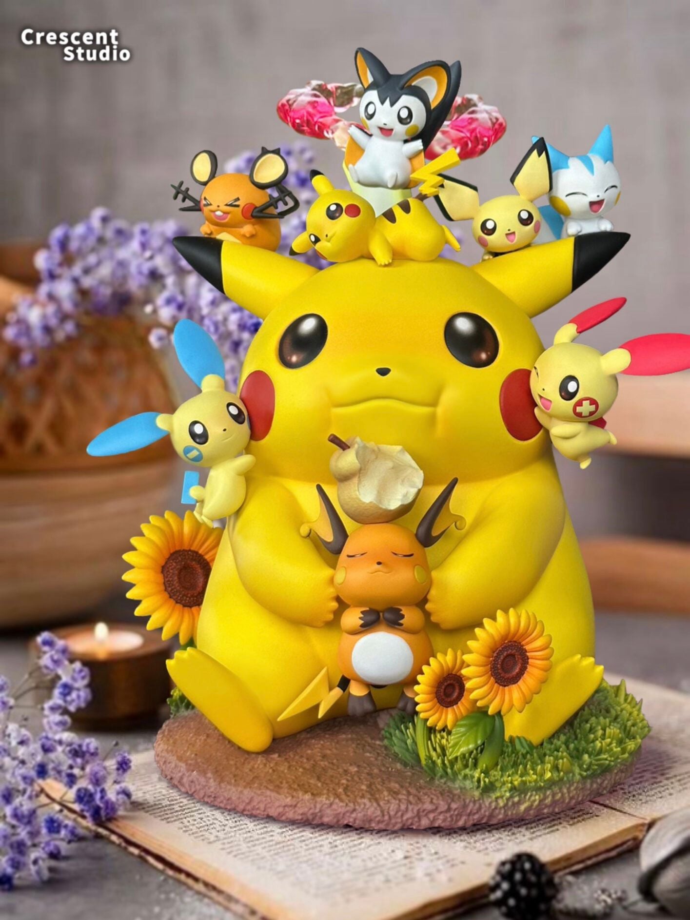 Dynamax Pikachu Family - Pokemon - Crescent Studio resin statue Crescent Studio anime figure