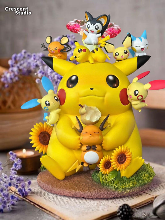 Dynamax Pikachu Family - Pokemon - Crescent Studio resin statue Crescent Studio anime figure