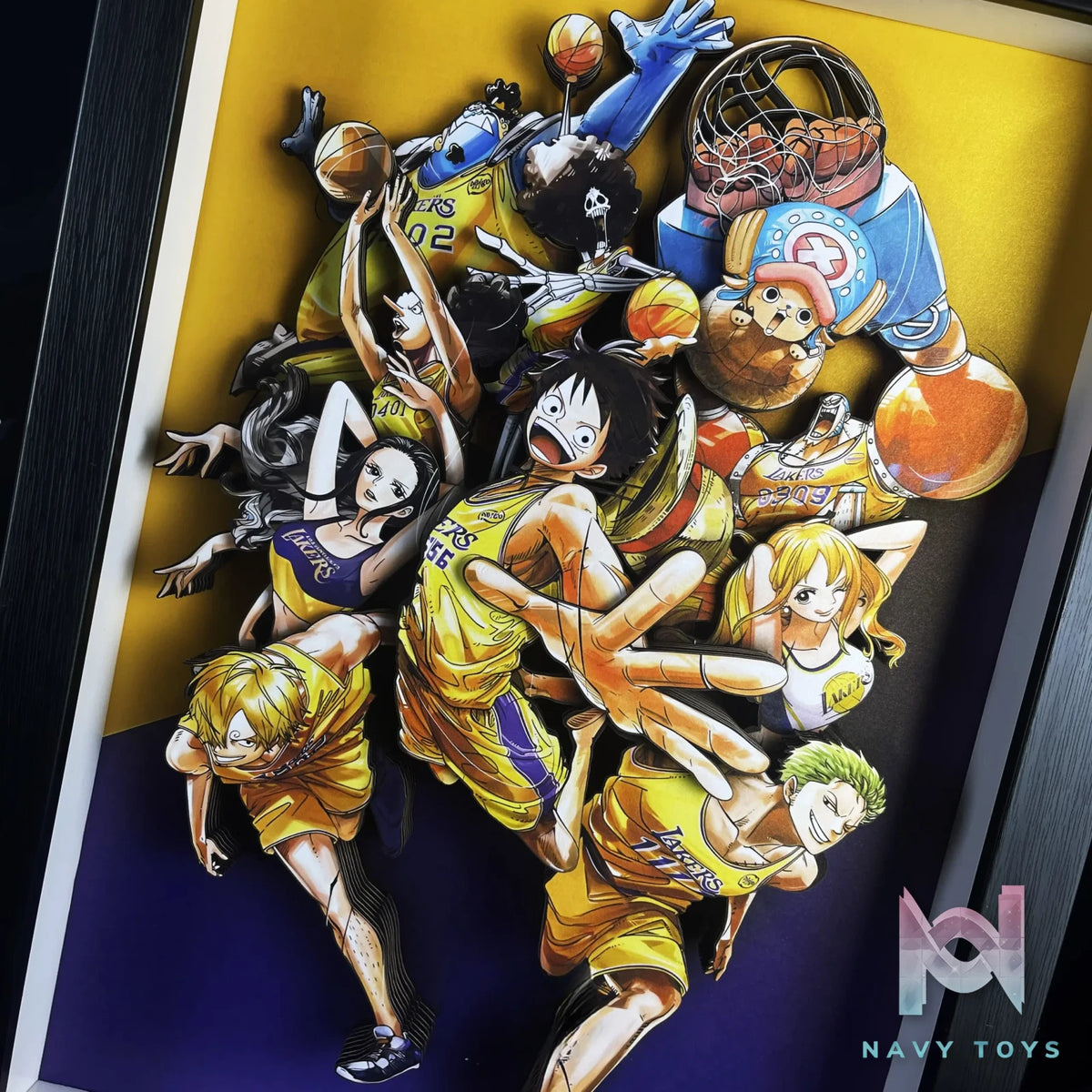 B&W Studio – Mugiwara X Lakers 3D Decorative Painting One Piece