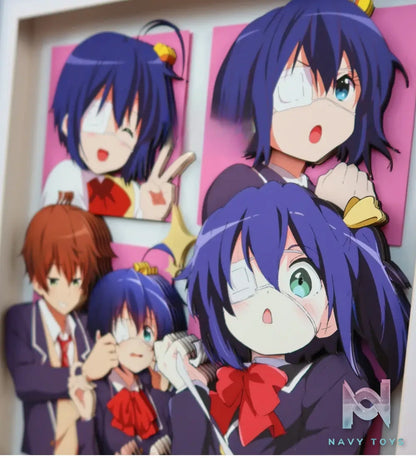 KALA HOME Studio – Takanashi Rikka X Togashi Yuta #02 3D Decorative Painting Love, Chunibyo & Other Delusions!