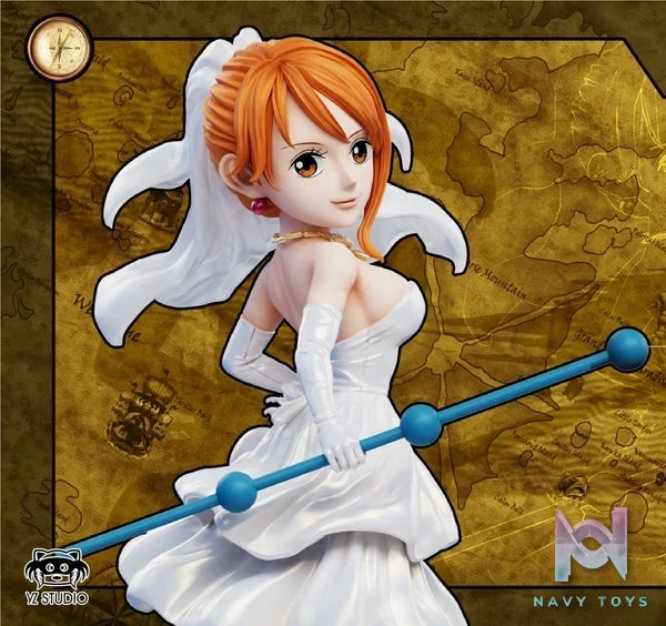 YZ Studio - One Piece Thriller Bark - TB.101 - Wedding Dress Nami (11th set) resin statue Navy Toys anime figure