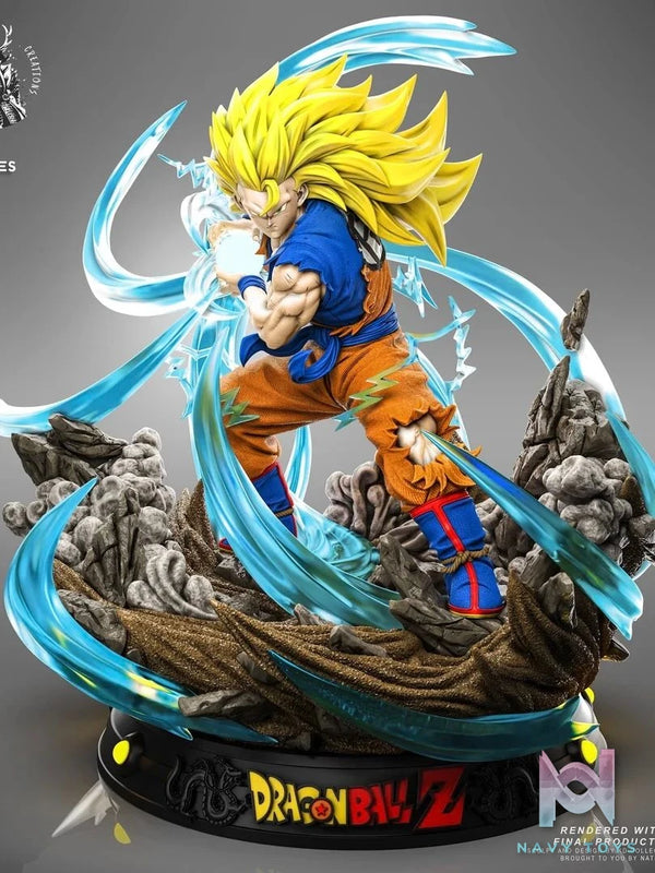 Son Goku Super Saiyan 3 - Dragon Ball - KD Collectibles resin statue kd collectibles anime figure