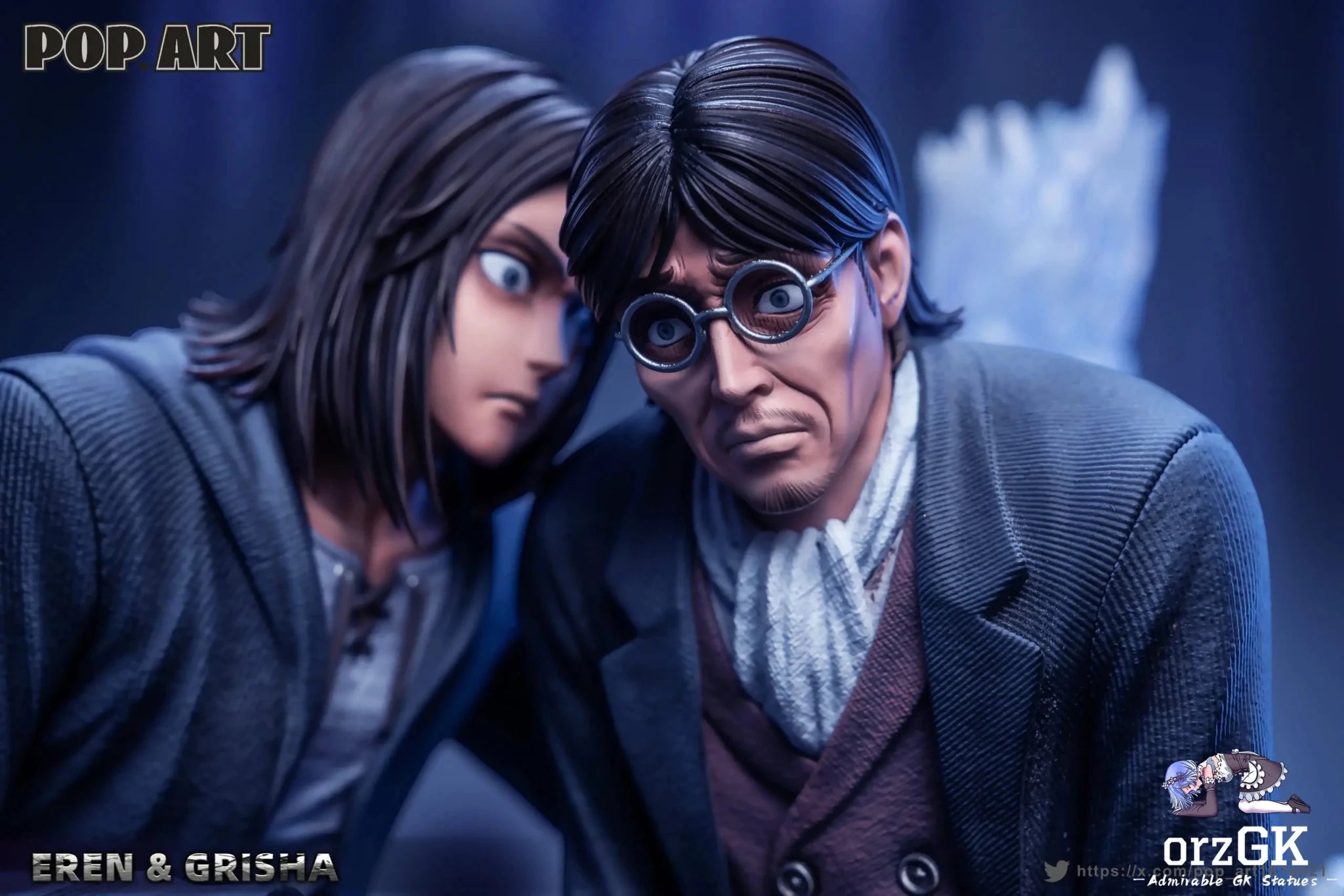 POP.ART Studio - Eren X Grisha Attack on Titan resin statue Navy Toys anime figure
