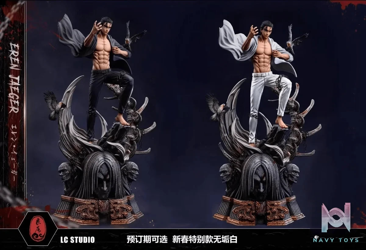 LC Studio - Attack on Titan 19 years old Eren resin statue Navy Toys anime figure