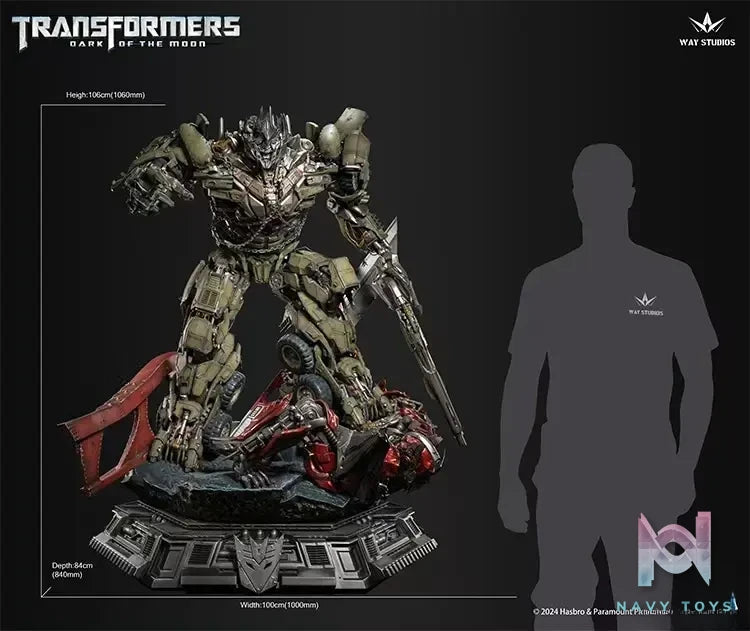 Way Studio – Transformers: Dark of the Moon Series Megatron Full Body Statue (Licensed)