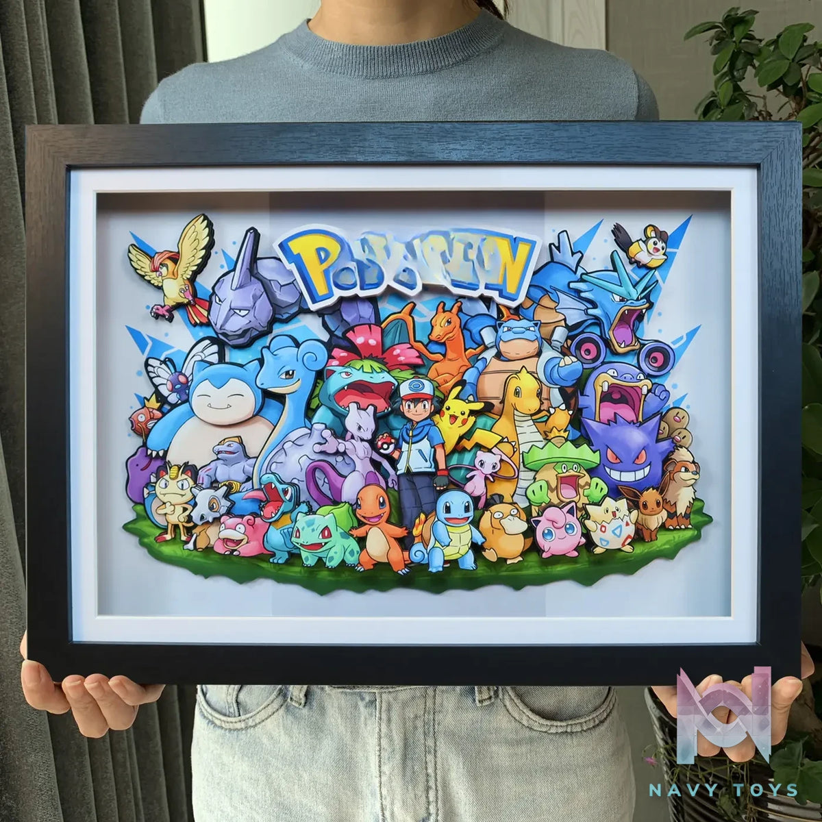 KALA HOME Studio – Pokémon Multiple Characters #04 3D Decorative Painting Pokémon