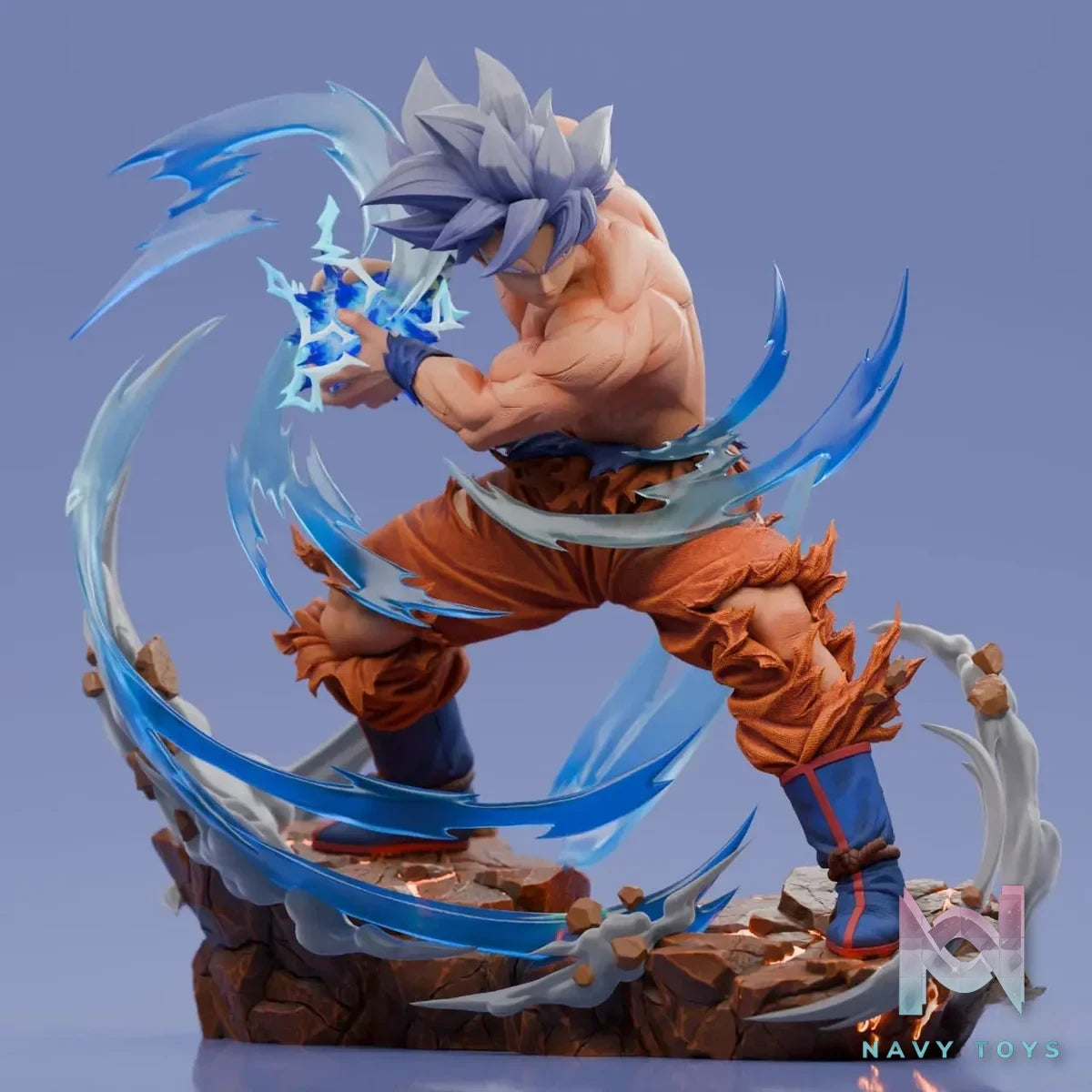 Player 1 Studio - Dragon Ball Son Goku Master Ultra Instinct resin statue Navy Toys anime figure