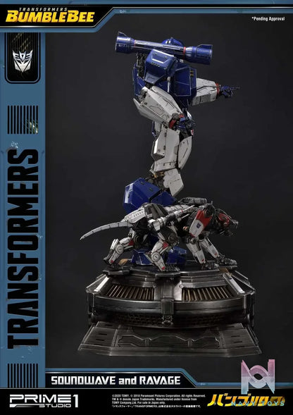 Prime 1 Studio – Museum Masterline Transformers: Bumblebee (Film) Soundwave & Ravage MMTFM-27 MMTFM-27EX (Licensed)
