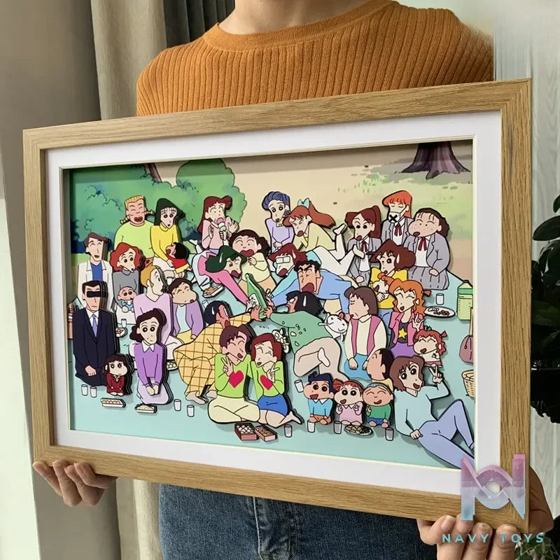 KALA HOME Studio – Crayon Shin-chan Multiple Characters #06 3D Decorative Painting Crayon Shin-chan