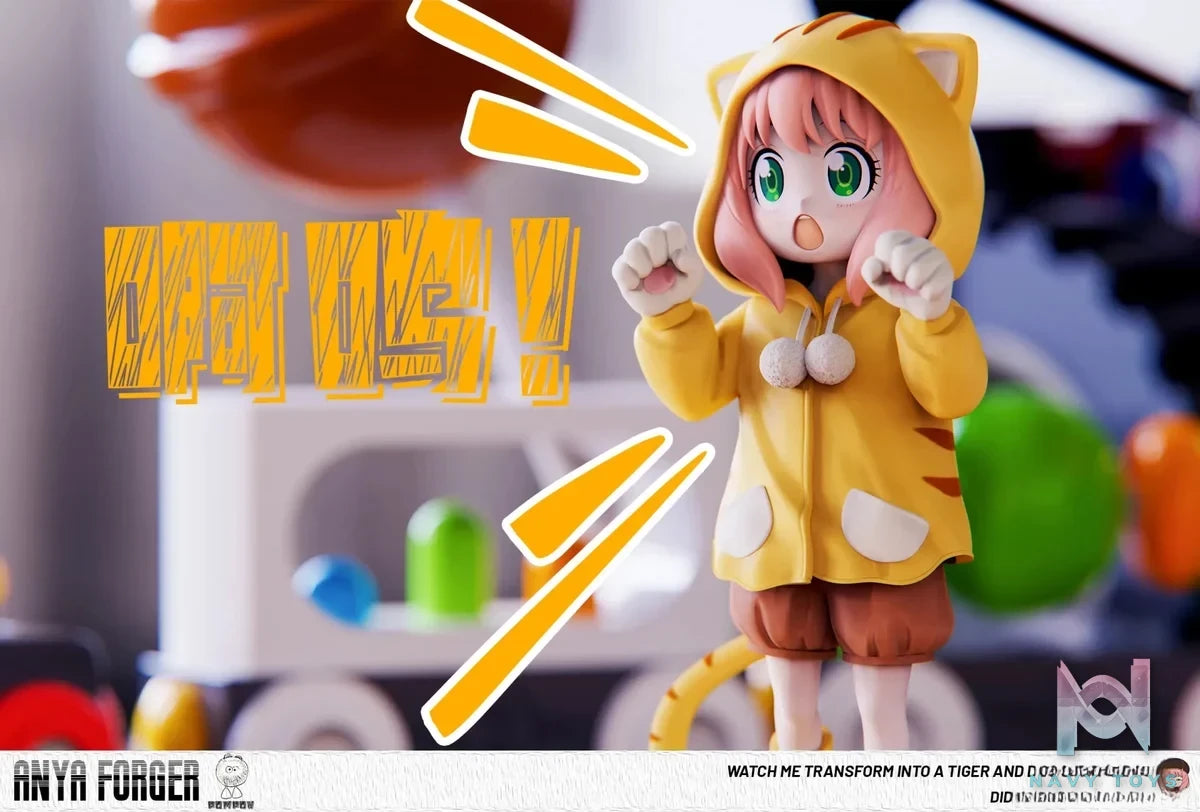 PomPon Studio - Spy x Family Tiger Pajamas Anya resin statue Navy Toys anime figure