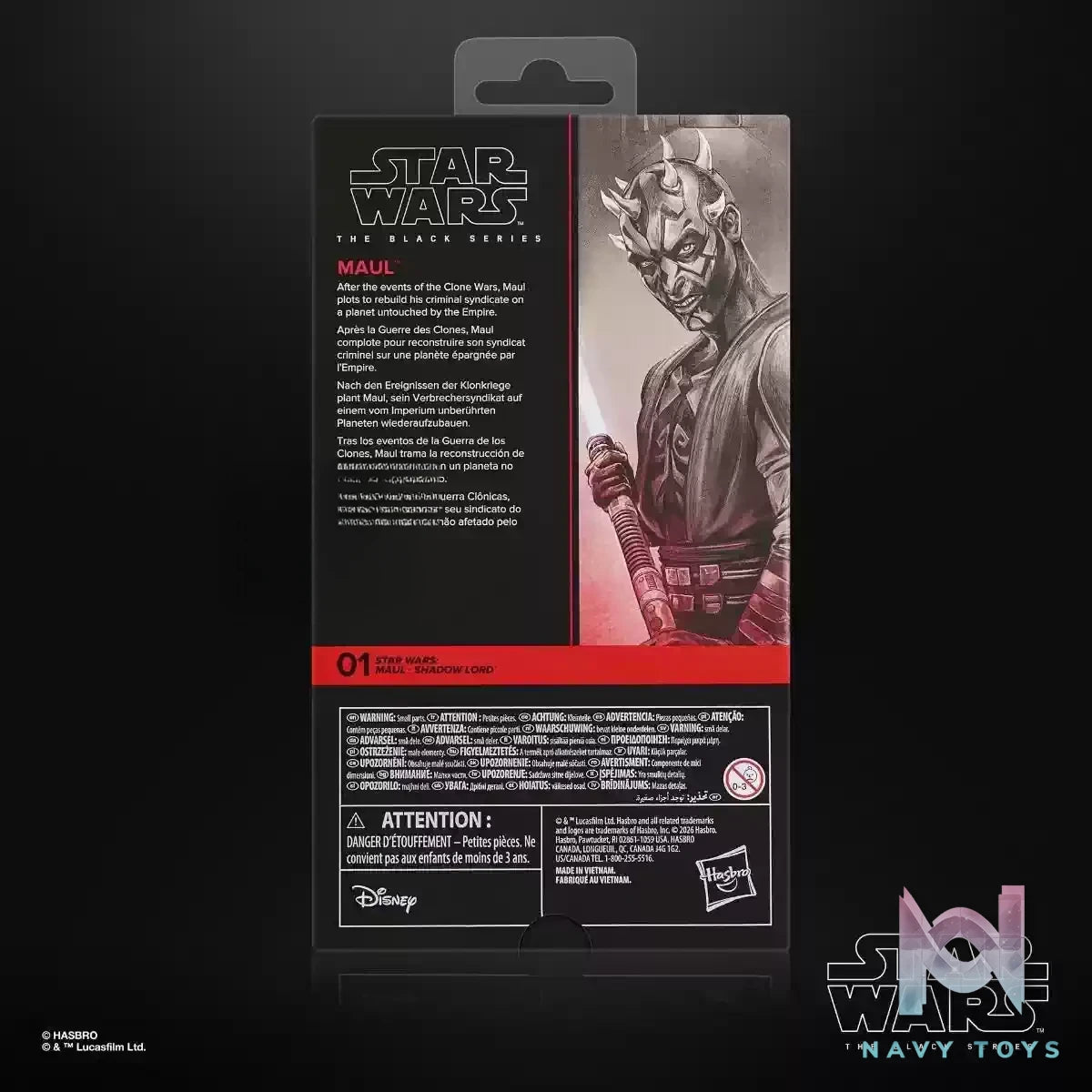 Hasbro Studio – Star Wars The Black Series Darth Maul Shadow King 1/12 Scale Action Figure (Licensed)