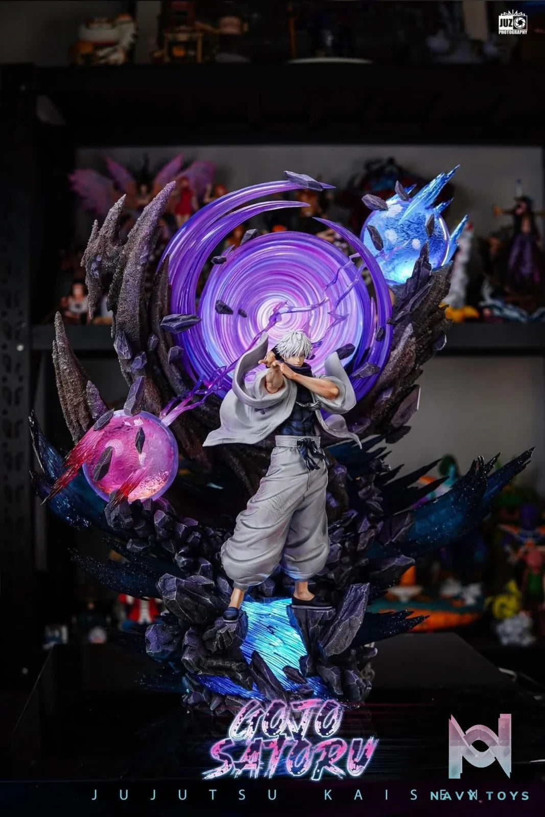 𝗧𝗲𝗺𝗽𝗹𝗲 𝘅 𝗭𝗮𝗻𝘆 𝗝𝗼𝗸𝗲 𝗦𝘁𝘂𝗱𝗶𝗼 - 𝗚𝗼𝗷𝗼 𝗦𝗮𝘁𝗼𝗿𝘂 resin statue Navy Toys anime figure