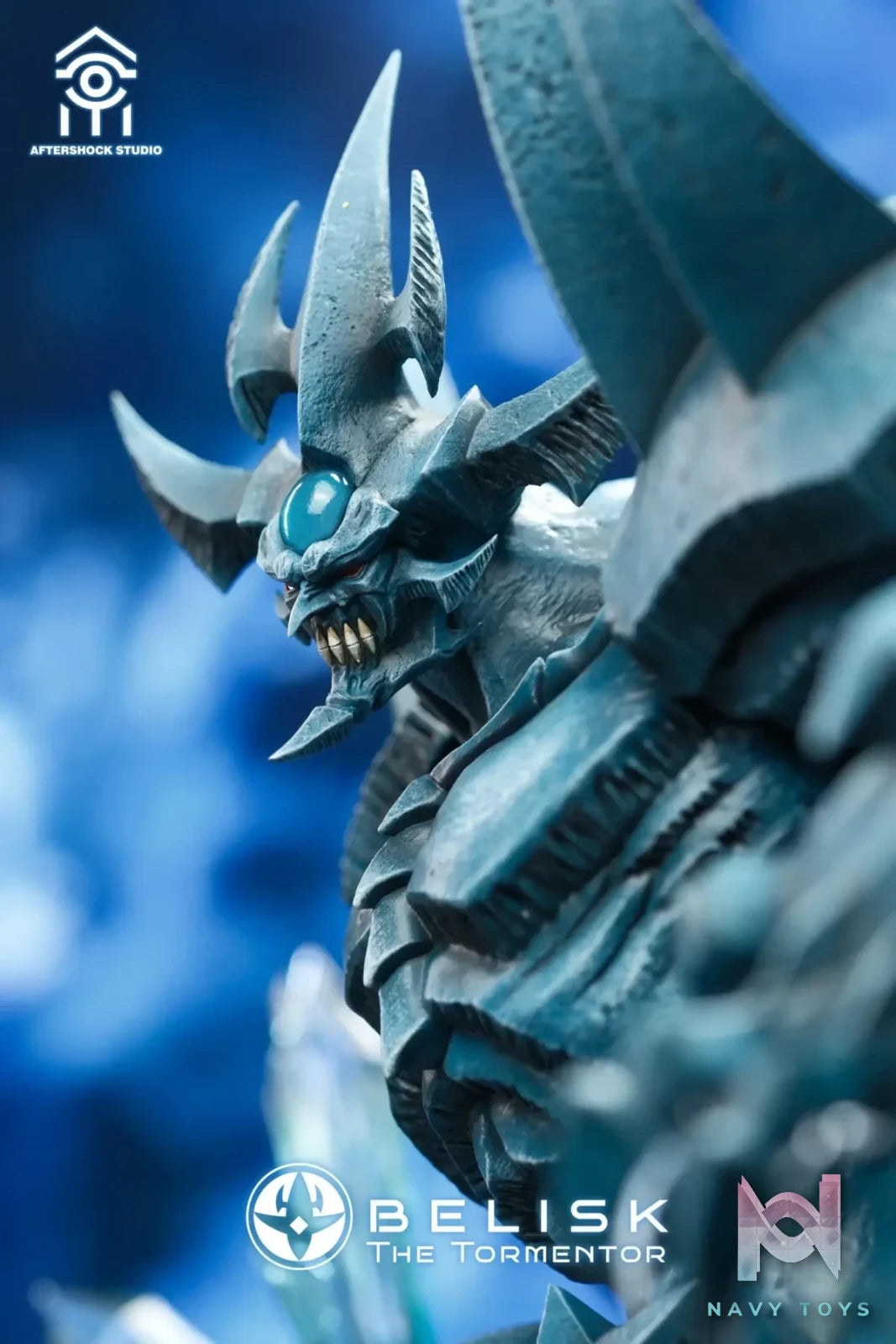 Aftershock Studio - Yu - Gi - Oh! Obelisk the Tormentor & Seto Kaiba resin statue Navy Toys anime figure
