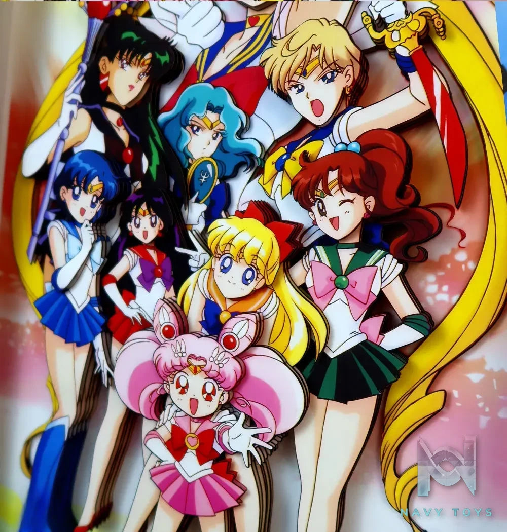 KALA HOME Studio – Sailor Moon Multiple Characters #03 3D Decorative Painting Sailor Moon
