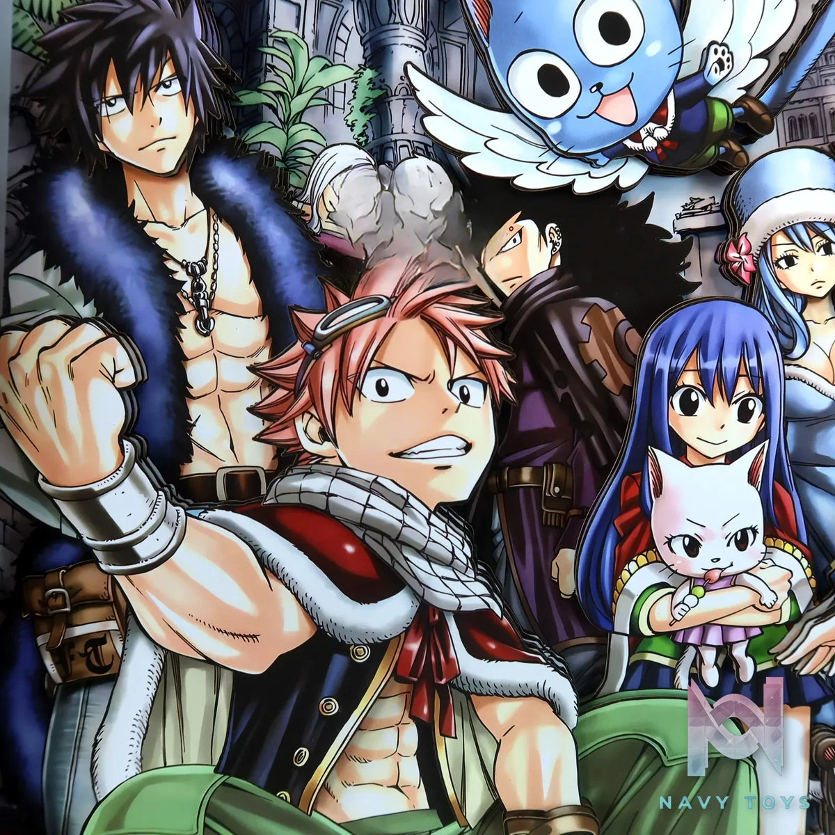 KALA HOME Studio – Fairy Tail Multiple Characters #01 3D Decorative Painting Fairy Tail
