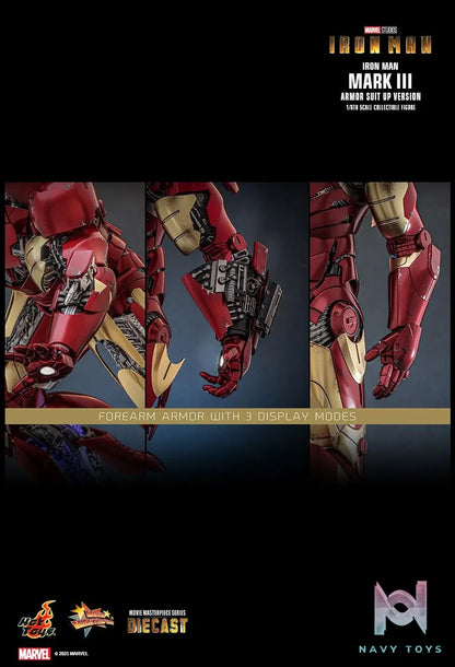 Hottoys – Iron Man Mark III (Armor Suit Up Version) 1/6th scale Collectible Figure MMS825D72 (Licensed)
