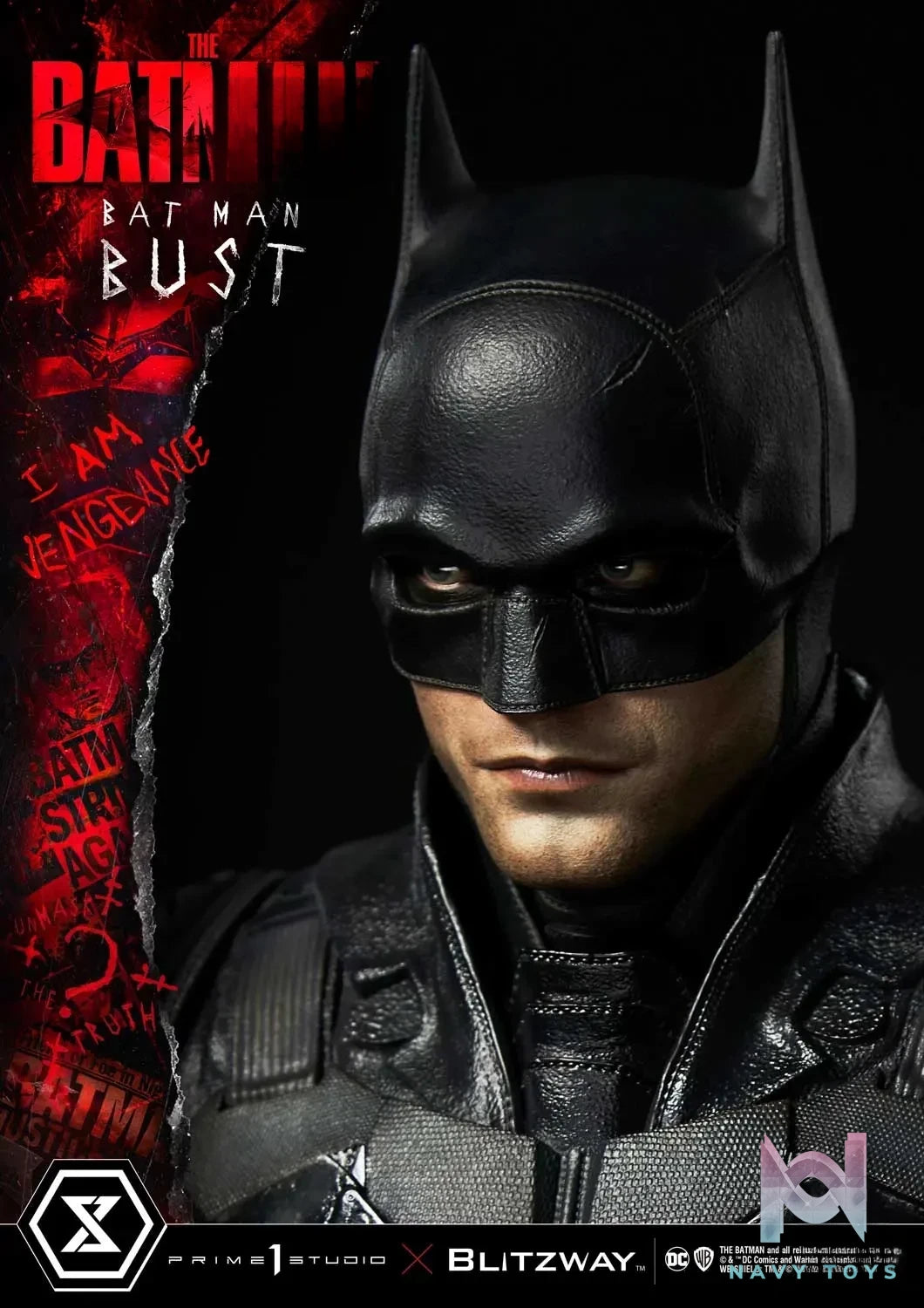 Prime 1 Studio – Premium Bust The Batman (Film) The Batman PBDC-09 PBDC-10 (Licensed)