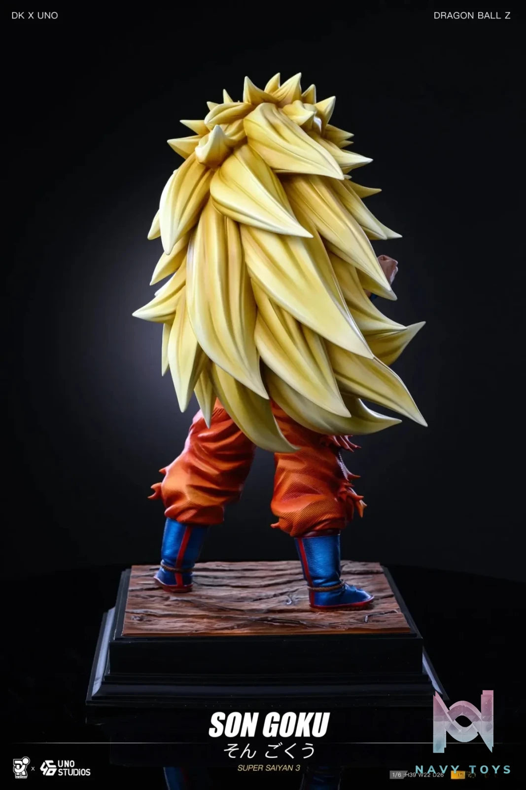 DK Studio - Dragon Ball Super Saiyan 3 Goku resin statue Navy Toys anime figure