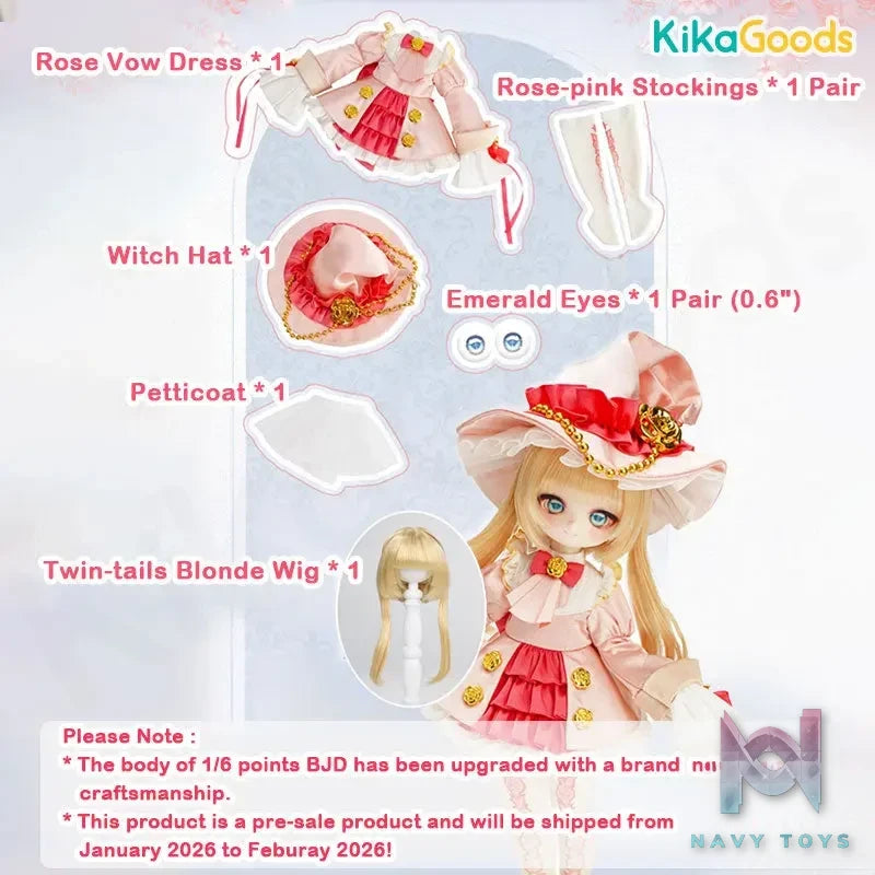 Tiny Fox – TinyFox Flora Misty 1/6 Points Angel Body Ball-joint Doll (Licensed)