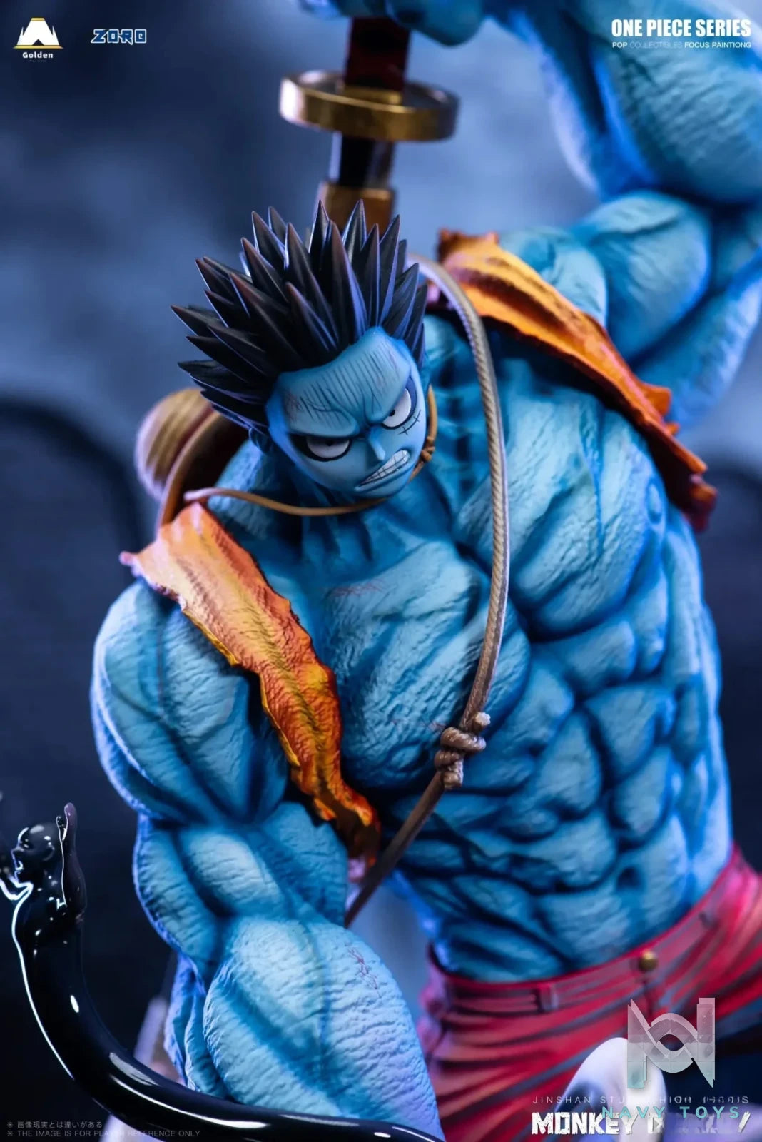 Jinshan Studio - One Piece Horror Series 2 Nightmare Luffy resin statue Navy Toys anime figure