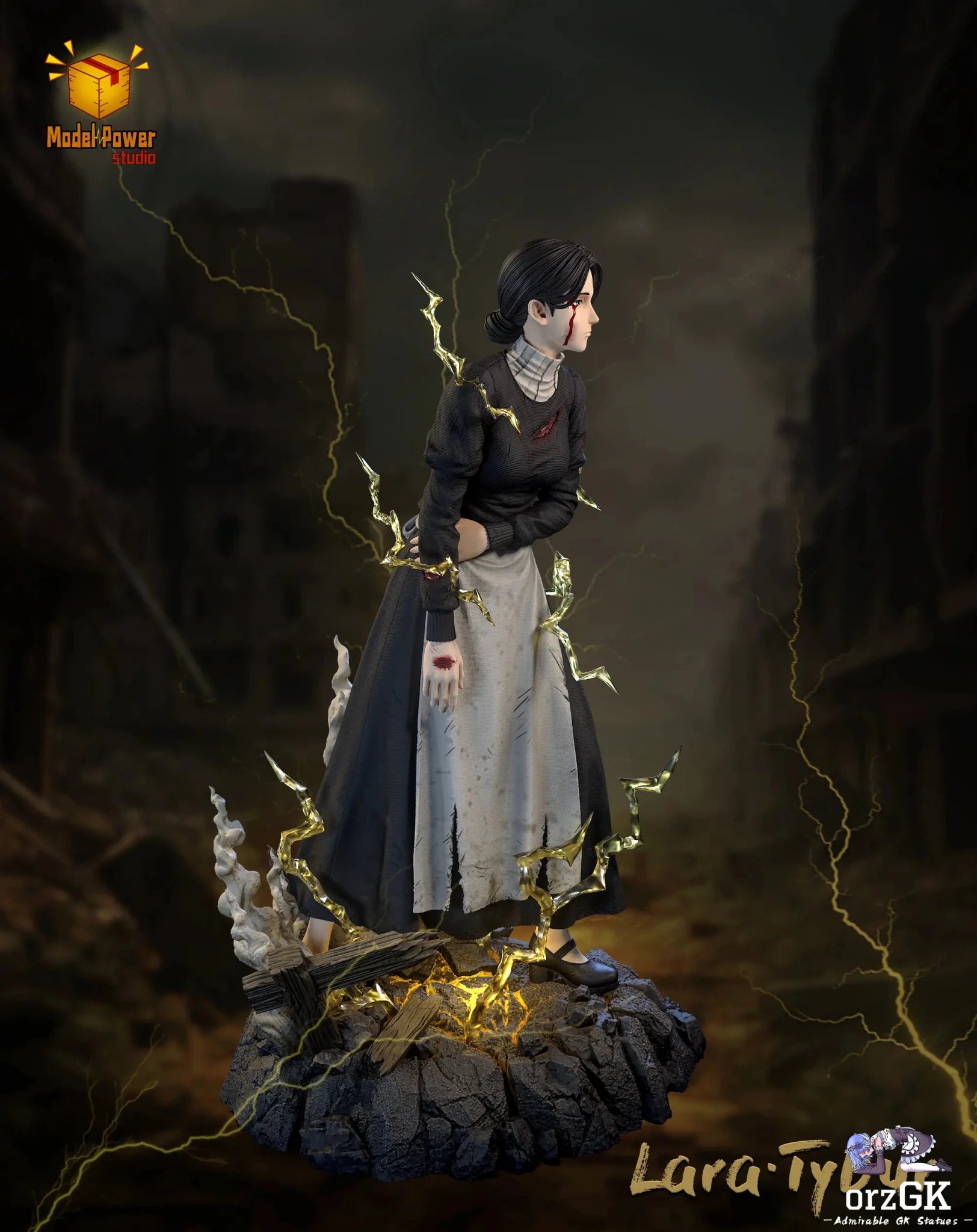 Model Power Studio - Lara Tybur Attack on Titan resin statue Navy Toys anime figure