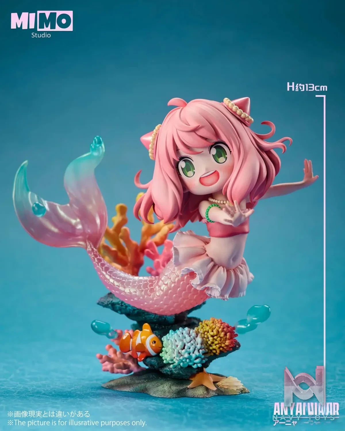 Mimo Studio - Spy x Family Mermaid Anya resin statue Navy Toys anime figure