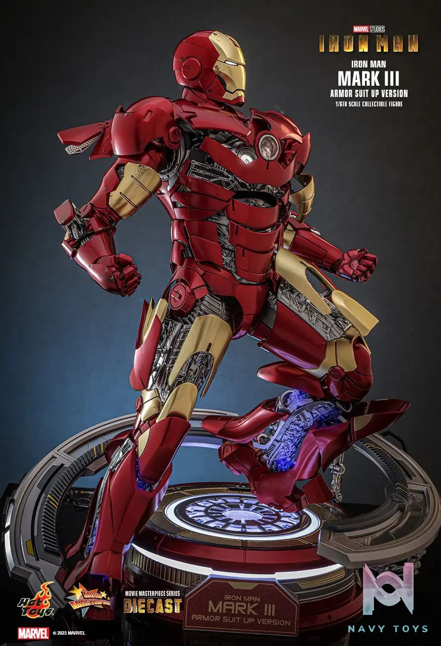 Hottoys – Iron Man Mark III (Armor Suit Up Version) 1/6th scale Collectible Figure MMS825D72 (Licensed)