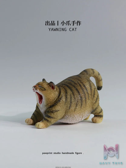 Pawprint Studio X Double One – 8cm Yawning Cat Figure (Licensed)