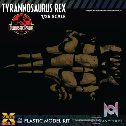 X-PLUS PLEX Studio – Jurassic Park Tyrannosaurus Rex 1/35 Scale Plastic Model Kit 411-200589CP (Licensed)