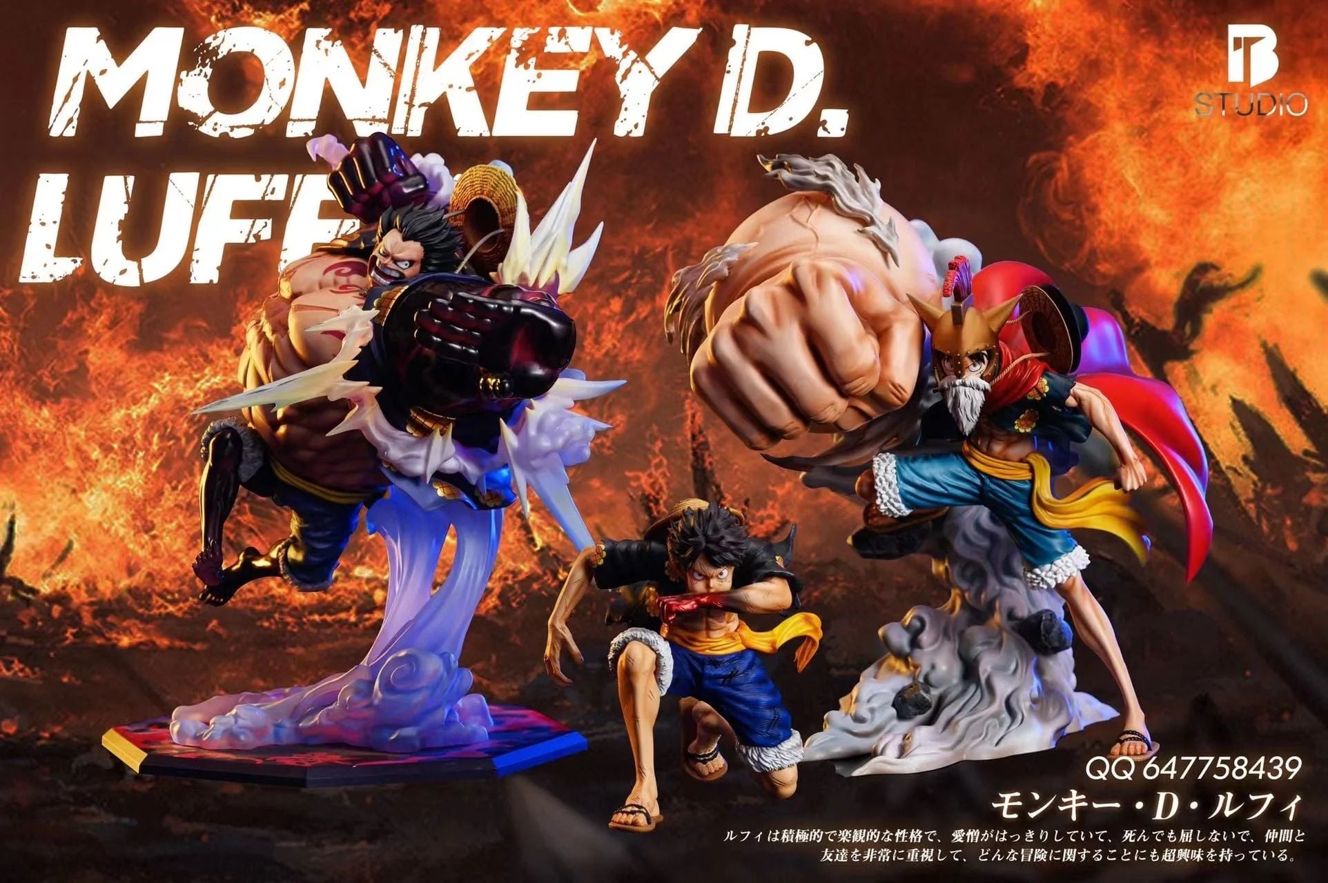 Luffy resin statue bt studio anime figure