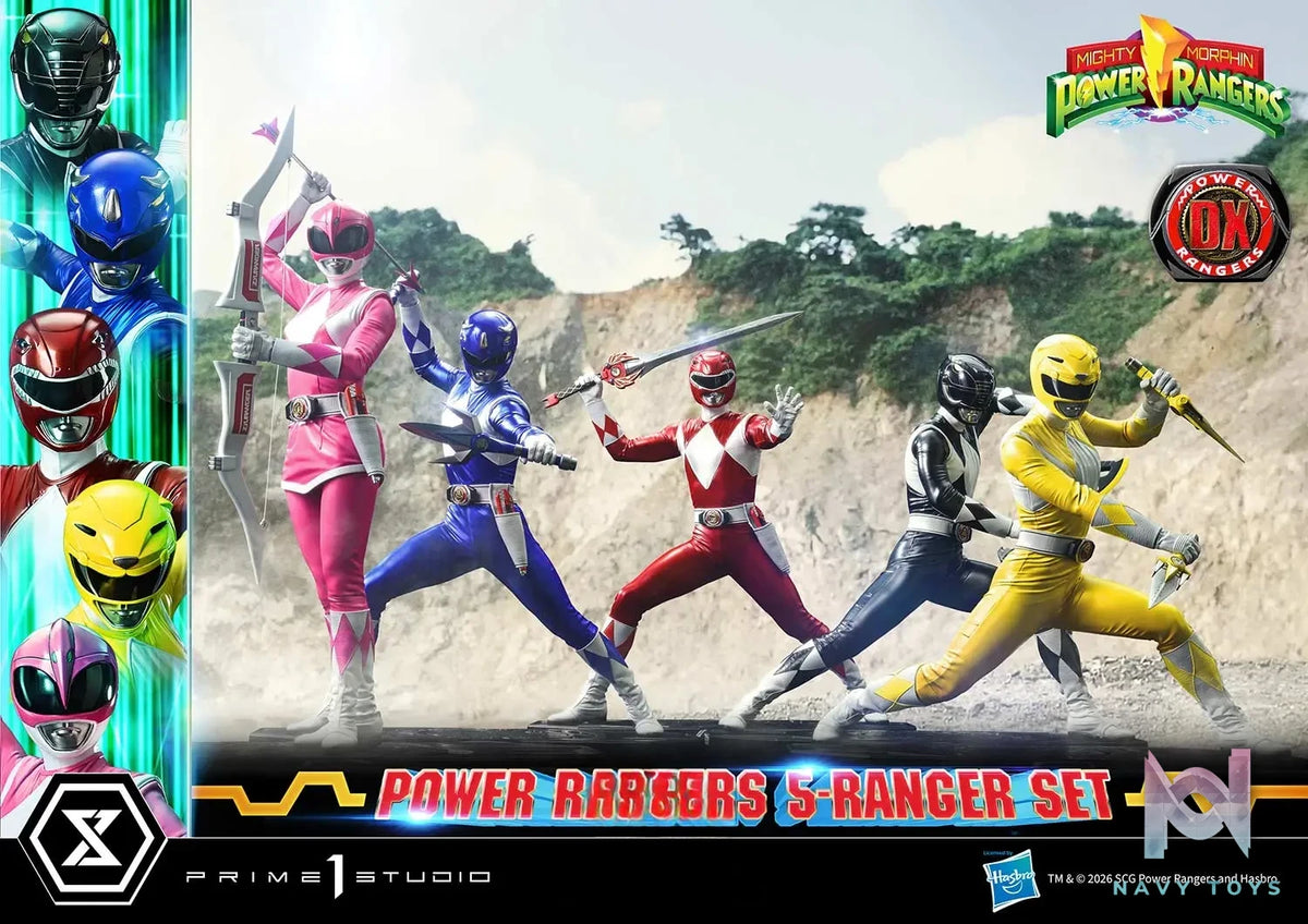 Prime 1 Studio – Premium Masterline Mighty Morphin Power Rangers Power Rangers 5-Ranger Set PMPWR-01 PMPWR-01DX PMPWR-01DXS (Licensed)