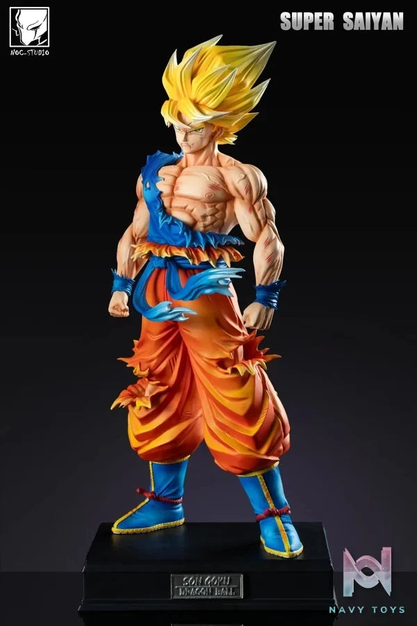 Noc Studio - Dragon Ball Super Saiyan Goku resin statue Navy Toys anime figure